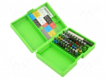 Tools set: screwdriver bits | hex key,Phillips,Pozidriv&reg;,Torx&reg;