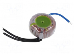 Transformer: toroidal | 35VA | 230VAC | 12V | 2.91A | 0.5kg | &Oslash;: 68mm | IP00