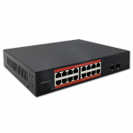 Qoltec Gigabit Ethernet SWITCH | 16x RJ45 | 2x SFP | 1000 Mb/s