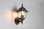 Trio Livenza sienas lampa E27 matt black lantern upwards 205760132 4017807543407