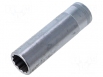 Socket: 12-angles | socket spanner | 17mm | 1/2" | steel | 51