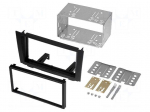 Radio mounting frame | Honda | 2 DIN | black