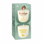 Bolsius CleanLight Candle Refills 2pcs Grapefruit&Ginger