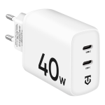 Tactical Base Plug Dual 40W Charger / white