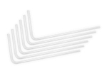 EK Water Blocks EK-Loop Hard Tube 14/10mm acrylic, bent 90 degrees - 80cm, 6 pieces