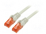 Patch cord | U/UTP | Cat: 6 | RJ45 plug,both sides | stranded | Cu | 10m