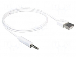 Cable | stereo,USB 2.0 | Jack 3,5mm 4pin plug,USB A plug | 1m