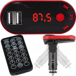 Auto- ja mootorrattatooted, elektroonika, navigatsioon, CB raadio // Auto elektroonikakomponendid : Installatsioonikaablid : Kaitsealused : &Uuml;hendused // Transmiter fm bluetooth ładowarka mp3 2xusb sd lcd