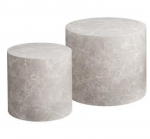 COFFEE TABLE BEIGE SET 38X36 48X40