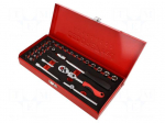 Wrench-set | 6-angles,socket spanner,Torx&reg; | 1/4" | Gedore Red