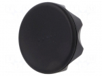 Knob | &Oslash;: 56mm | Int.thread: M8 | 13mm | H: 29mm | technopolymer (PA)