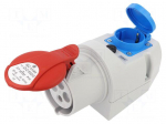 Connector: AC supply 3-phase | socket | female | 32A | 400VAC | IP44