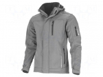 Soft-shell jacket | Size: L (179/102-108) | grey | 380g/m2