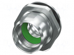 Enclosure for connectors: M12 | THR | nickel plated | Thread: M16x1