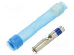 Tip: butt splice | insulated,in heat-shrinkable insulation | blue