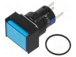 Switch: push-button | SPDT | 0.5A/220VAC | 0.1A/220VDC | ON-(ON) | IP40