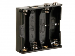 BATTERY HOLDER FOR 4 x AA-CELL (WITH SNAP TERMINALS)