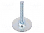 Foot of pin | Base dia: 50mm | M10 | steel | Plunger length: 60mm