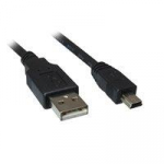 Sharkoon USB 2.0 Type-A to Mini-USB Type-B Cable, Black, 0.5 m