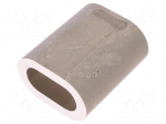 Ferrule | aluminium | for rope | &Oslash;rope: 22mm