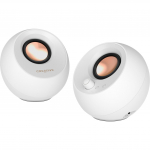 Creative Labs Pebble Pro (white, jack, USB-A/C, Bluetooth, digital amplifier, RGB lighting)