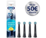 Braun Oral-B iO Ultimate Clean 4-pack, black brush heads, superior plaque removal