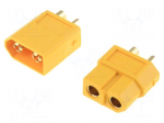 Robot.access: power connector | Colour: yellow | PIN: 2 | 65A