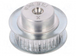 Belt pulley | T2.5 | W: 4 | 6mm | whell width: 16mm | &Oslash;: 28.1mm | aluminium
