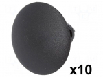 Trim clip | 10pcs | Alfa Romeo,Fiat,Lancia | OEM: 735266957 | black