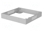 Cabinet socle | L: 600mm | W: 600mm | H: 100mm | steel | Standard: 19"