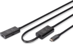 Kabel przedłużający aktywny USB-C - USB-C, USB 3.2 Gen1, 5Gbps, 10m