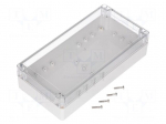 Enclosure: multipurpose | X: 120mm | Y: 240mm | Z: 60mm | polycarbonate