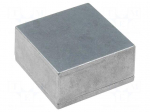 Enclosure: multipurpose | X: 50mm | Y: 50mm | Z: 21mm | 1590 | aluminium