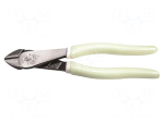 Pliers | side,cutting | fluorescent,handles with plastic grips