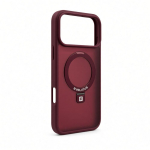 Back panel cover Evelatus Apple iPhone 18 Pro Max Shield Case With MagSafe & Stand Matte Ring Burgundy