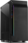 Inter-Tech m&auml;ngukorpus A-3411 Creek RGB karastatud klaasiga