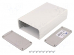 Enclosure: multipurpose | with panel | TEKAL | X: 106mm | Y: 175mm | grey