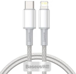 Cable Baseus CATLGD-02 High Density 20W USB-C to Lightning White