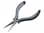 Pliers | straight,half-rounded nose | ESD | Blade length: 40mm