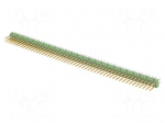 Pin header | pin strips | male | PIN: 100 | straight | 2.54mm | THT | 2x50