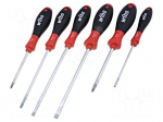 Kit: screwdrivers | Pcs: 6 | Pozidriv&reg;,slot | Series: SoftFinish&reg;