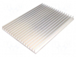 Heatsink: extruded | grilled | L: 200mm | W: 150mm | H: 15mm | aluminium