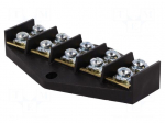 Terminal block | screw terminal | 16mm2 | 76A | ways: 5 | terminals: 10