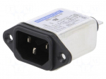 Connector: AC supply | socket | male | 10A | 250VAC | IEC 60320 | 0.26mH