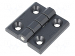 Hinge | Width: 50mm | technopolymer (PA) | black | H: 50mm