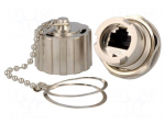 Socket | coupler | PIN: 8 | Cat: 5e | shielded,with protective cap
