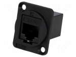 Coupler | FT | Cat: 5e | Layout: 8p8c | RJ45 socket,both sides | 19x24mm
