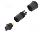 Plug | Connector: circular | 719 | female | PIN: 4 | unshielded | 3A | IP40