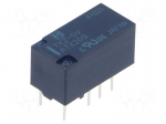 Relay: electromagnetic | DPDT | Ucoil: 5VDC | 2A/30VDC | max.220VDC
