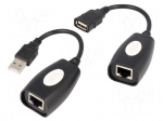 Repeater USB | RJ45 socket,USB A socket